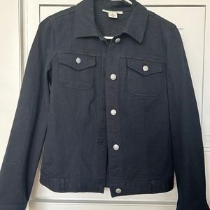 Black denim jacket